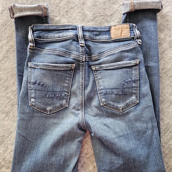 American Eagle Outfitters Women's Distressed Jeans Size 0 - Picture 5 of 6